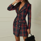 Work Dress 2021 For Women Plus Size 5XL Double Breasted Slim Sexy