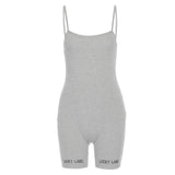 Tracksuit Yoga Sport Vest Sling Print Sports High Waist Jumpsuit Casual Exercise Training Set Women Fashion Rompers Tights