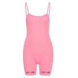 Tracksuit Yoga Sport Vest Sling Print Sports High Waist Jumpsuit Casual Exercise Training Set Women Fashion Rompers Tights