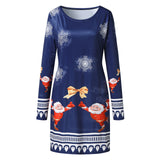 2021 Christmas Knitted Sweater Dress Women