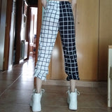 2021 Autumn New Women's Clothing Retro Plaid Fashion Leisure High Waist