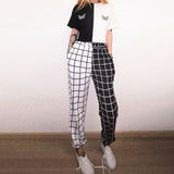 2021 Autumn New Women's Clothing Retro Plaid Fashion Leisure High Waist