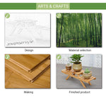 Bamboo Plant Flower Shelf Stand Flower Pot Rack Holder Garden Living Room Table Planter Display Stand Home Decor Indoor Outdoor