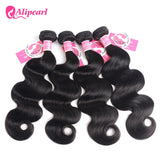 Ali Pearl Hair Body Wave Brazilian Hair Weave Bundles 100% Human Hair 3 and 4 Bundles Natural Color Remy Hair Extension AliPearl
