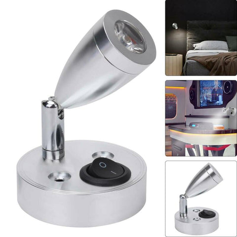 2020 New 12V LED Spot Reading Light Switch Camper Van