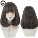 7JHH WIGS Natural Comfortable Synthetic Wig for Women Black