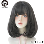 7JHH WIGS Natural Comfortable Synthetic Wig for Women Black