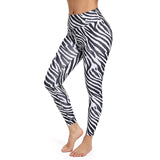 3D Snake Print Sports Leggings High Waist Breathable