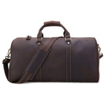 JOYIR Genuine Leather Large Duffel Bag Business Men's Travel Bag