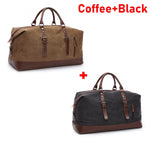 MARKROYAL Mens Duffel Canvas Bags Overnight Travel Bags Leisure Handbags  Shoulder Bags Large Capacity Luggage Wild Bag 4573