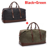 MARKROYAL Mens Duffel Canvas Bags Overnight Travel Bags Leisure Handbags  Shoulder Bags Large Capacity Luggage Wild Bag 4573