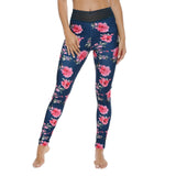 FITTOO Hot Sexy Leggings For Fitness Printed Flowers Elastic Leggings