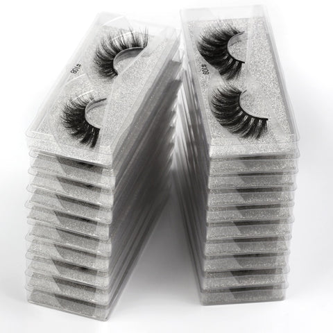 New 10 pairs faux mink eyelashes bulk