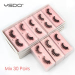 YSDO Eyelashes Wholesale 10/20/50/100 PCS 3d Mink Eyelashes Natural Mink Lashes