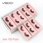 YSDO Eyelashes Wholesale 10/20/50/100 PCS 3d Mink Eyelashes Natural Mink Lashes