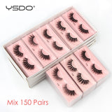 YSDO Eyelashes Wholesale 10/20/50/100 PCS 3d Mink Eyelashes Natural Mink Lashes