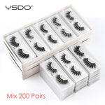 YSDO Eyelashes Wholesale 10/20/50/100 PCS 3d Mink Eyelashes Natural Mink Lashes
