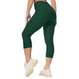 FITTOO Women Leggings Capris Textured Anti Cellulite Leggins Push Up High Waist Sport Pant Fitness Athletic Scrunch Butt Cropped