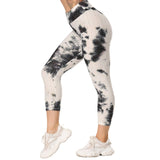 FITTOO Women Leggings Capris Textured Anti Cellulite Leggins Push Up High Waist Sport Pant Fitness Athletic Scrunch Butt Cropped