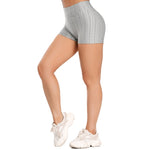 FITTOO Women Leggings Capris Textured Anti Cellulite Leggins Push Up High Waist Sport Pant Fitness Athletic Scrunch Butt Cropped