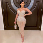 Women Dress Sexy Night Club Sequin Glitter Diamond Dress