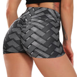 3D Mesh Sexy Yoga Shorts Women Sports Wear