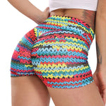 3D Mesh Sexy Yoga Shorts Women Sports Wear