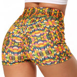 3D Mesh Sexy Yoga Shorts Women Sports Wear