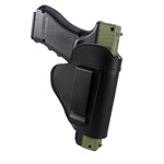 Soft Leather IWB Concealed Carry Holster for Glock 17 19 21 23 26 S&W M&P Pistol Gun Tactical Concealment Clip Case