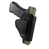 Soft Leather IWB Concealed Carry Holster for Glock 17 19 21 23 26 S&W M&P Pistol Gun Tactical Concealment Clip Case