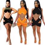 Elegant Velvet Summer Dress Sexy Sheer Mesh ross Bodycon Mini Club Party Dresses