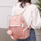 2021 Preppy Style Women Backpacks Kawaii Pink Oxford Ladies Back Bag Pack Female Backbag Quality School Bags for Teenage Girls