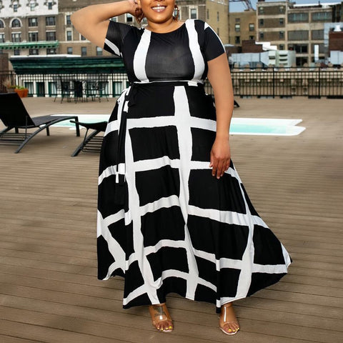Big Size African Dress Women's Party Evening Cloths
