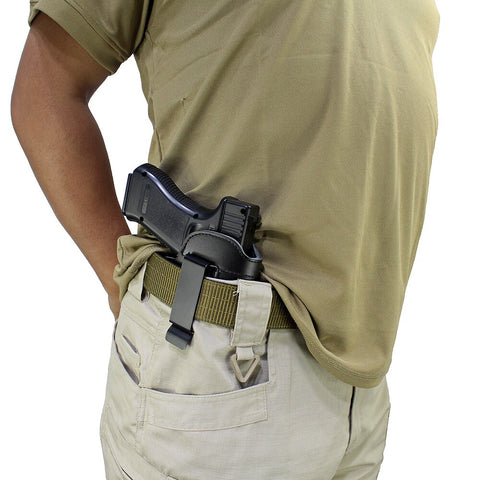Soft Leather IWB Concealed Carry Holster for Glock 17 19 21 23 26 S&W M&P Pistol Gun Tactical Concealment Clip Case