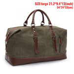 MARKROYAL Mens Duffel Canvas Bags Overnight Travel Bags Leisure Handbags  Shoulder Bags Large Capacity Luggage Wild Bag 4573