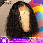 Nicelight Brazilian Water Wave Lace Front Wigs Remy Pre-Plucked