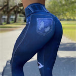 Elastic High Waist Jeans