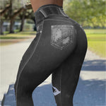 Elastic High Waist Jeans