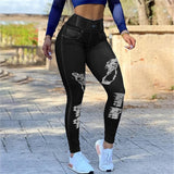 Elastic High Waist Jeans