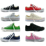 Women Canvas Lady Girls Flat  High Low Top Sneakers Canvas School Casual Flats Shoe Zapatillas Mujer Chaussure Femme