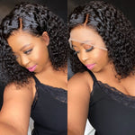 Deep Curly Lace Front Human Hair Wigs 13x6 Lace Frontal Wigs Brazilian Deep Wave