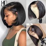 Short Bob Wigs Straight Lace Front Human Hair Wigs For Women Bleached Knots Pre Plucked Wig Glueless Perruque Cheveux Humain