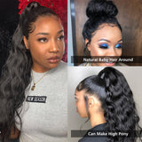 HD Transparent Body Wave Lace Front Human Hair Wigs For Black Women