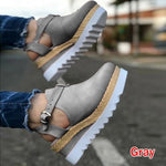 High Heel Shoes Woman Sandals Vintage Flat Platform Ladies Shoes Women Fashion Comfortable Sandals