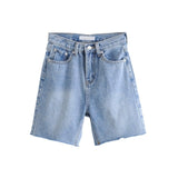 High Waist Slim Denim Shorts Bermuda Plus Size Woman New Fashion