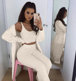 Ladies Fluffy Nightgown Set Two-piece Sexy