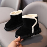 New Plush Warm Baby Toddler Boots Fashion Children Snow Boots Shoes for Boys Girls Winter Shoes 1-3 Year Old Kids Ankle Boots