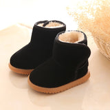New Plush Warm Baby Toddler Boots Fashion Children Snow Boots Shoes for Boys Girls Winter Shoes 1-3 Year Old Kids Ankle Boots