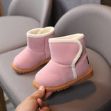 New Plush Warm Baby Toddler Boots Fashion Children Snow Boots Shoes for Boys Girls Winter Shoes 1-3 Year Old Kids Ankle Boots