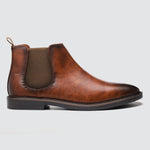 2021 NEW Men's Leather Boots Size 40-46 Chelsea Boots Top Quality Ankle Boots Brand Handmade Shoes For Men